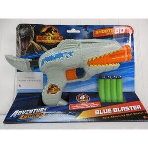 Adventure Force Jurassic World Blue Dart Blaster Auto Advancing Kids Toy Age 8+